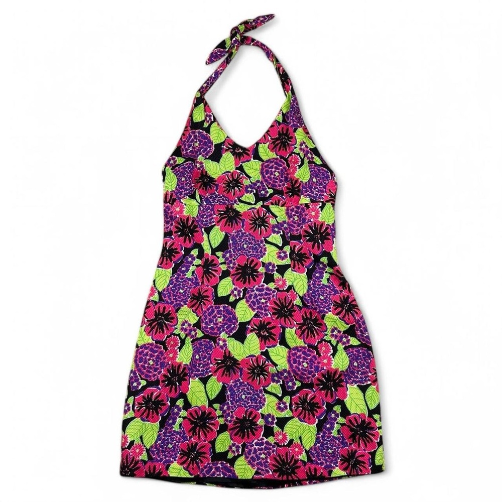 Vintage Lilly Pulitzer halter mini dress